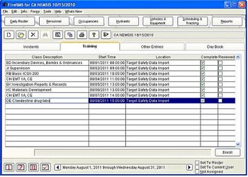  FireRMS Training Data Import Tool 