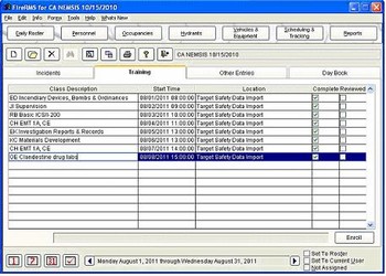  FireRMS Training Data Import Tool 